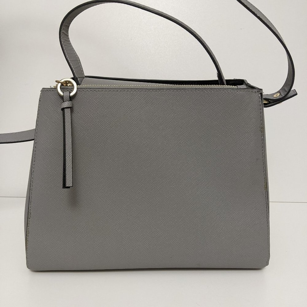 Zara Basic Collection Gray Handbag Crossbody Adju… - image 1